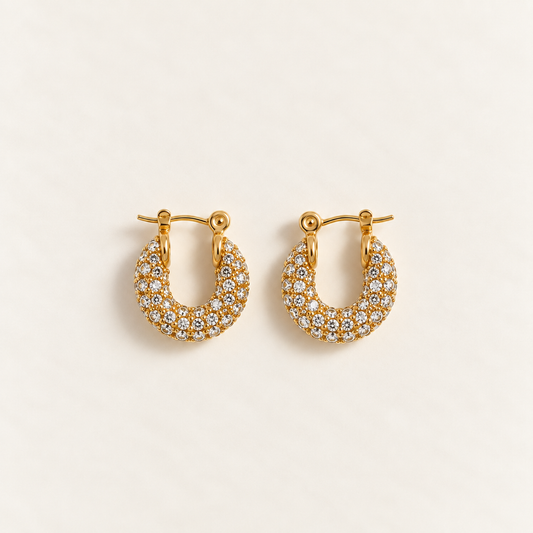 BELLE PAVÉ HOOPS