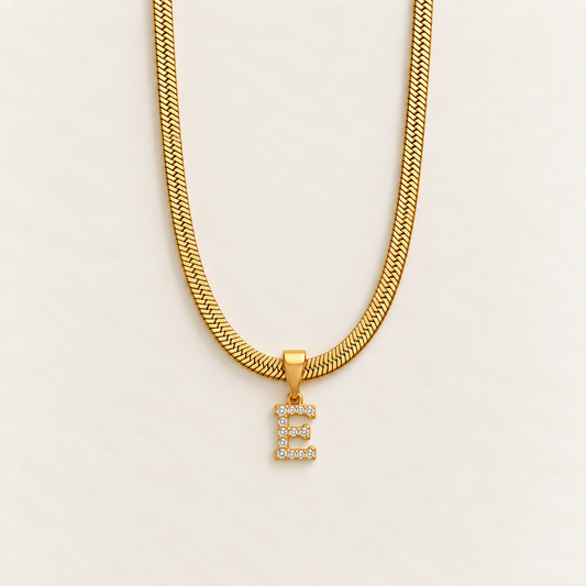 CZ LETTER NECKLACE