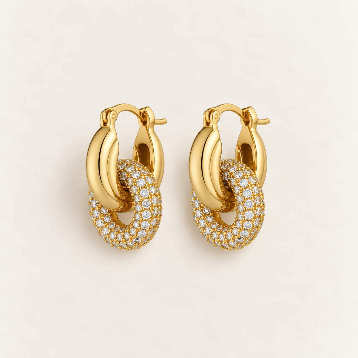 CLAIRE Interlock Hoop Earrings