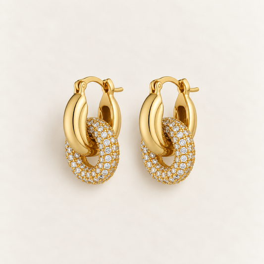 CLAIRE Interlock Hoop Earrings