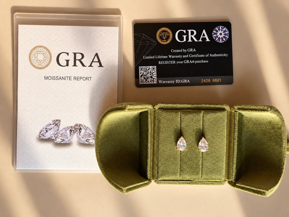 3CT PEARRINGS STUDS