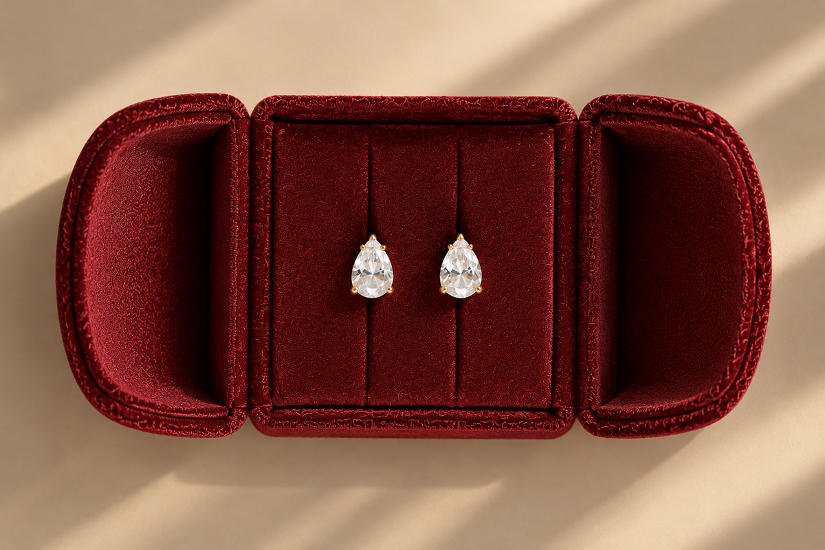 3CT PEARRINGS STUDS