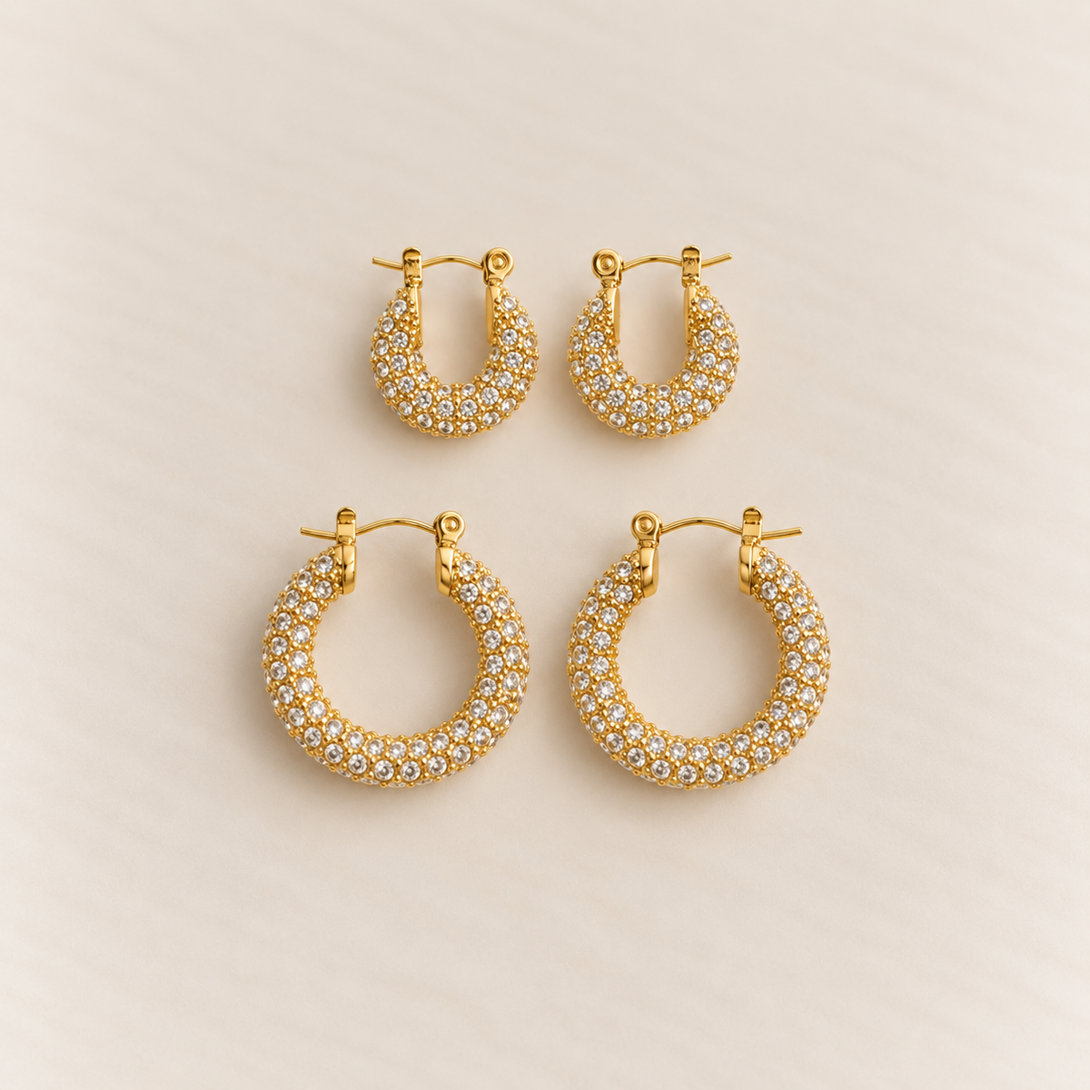 BELLE PAVÉ HOOPS