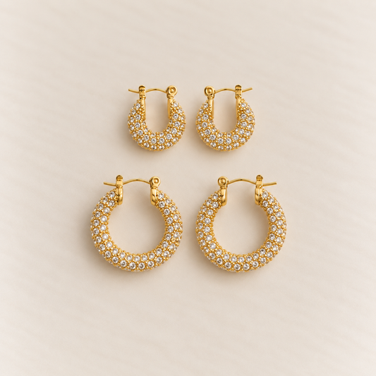 BELLE PAVÉ HOOPS